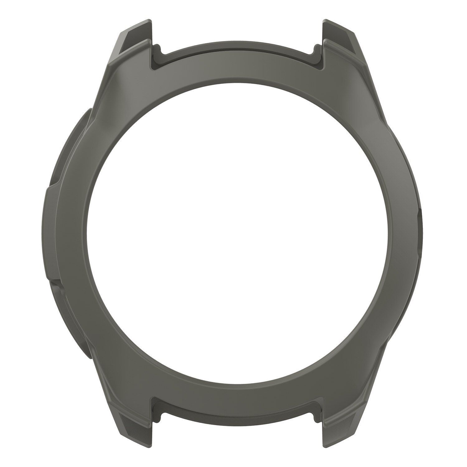 Beskyttende silikoneskind cover til samsung galaxy watch 42mm sm -r810 sm-r815 8 farver erstatnings cover covers: Grå
