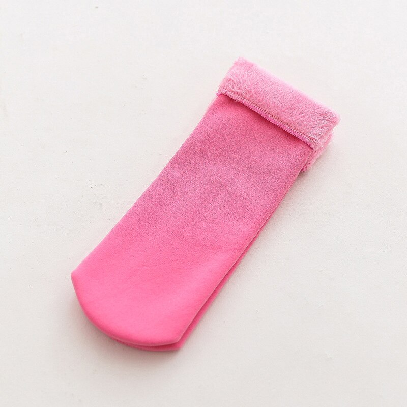 Inverno Caldo di Modo Ammucchiati Calzino Del Bambino Chridren Solido di Colore Della Caramella per Bambini da Neve Calzini E Calzettoni Aggiungere Velet Pavimento Caldo Calzino per Le Ragazze: 04
