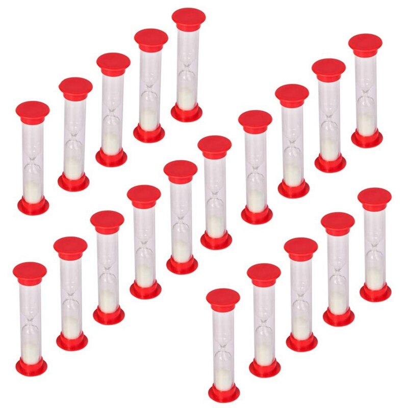 30 Sec Zand Timer Zandloper Zandloper Klok Countdown Bulk Speelgoed Set Timers Kids Games Pack Van 20 (Wit Zand): Default Title