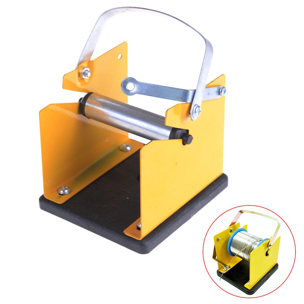 Metal Adjustable Solder Reel Dispenser Stand Tin Management Spool Feeder Electric Welding Tool Solder Wire Holder Support