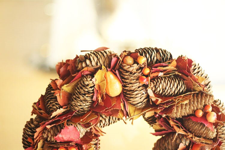 Oogstdecoratie herfst bruiloft decoratie voordeur krans pompoenen herfstkrans rustiek landelijk hangende deur wanddecoratie