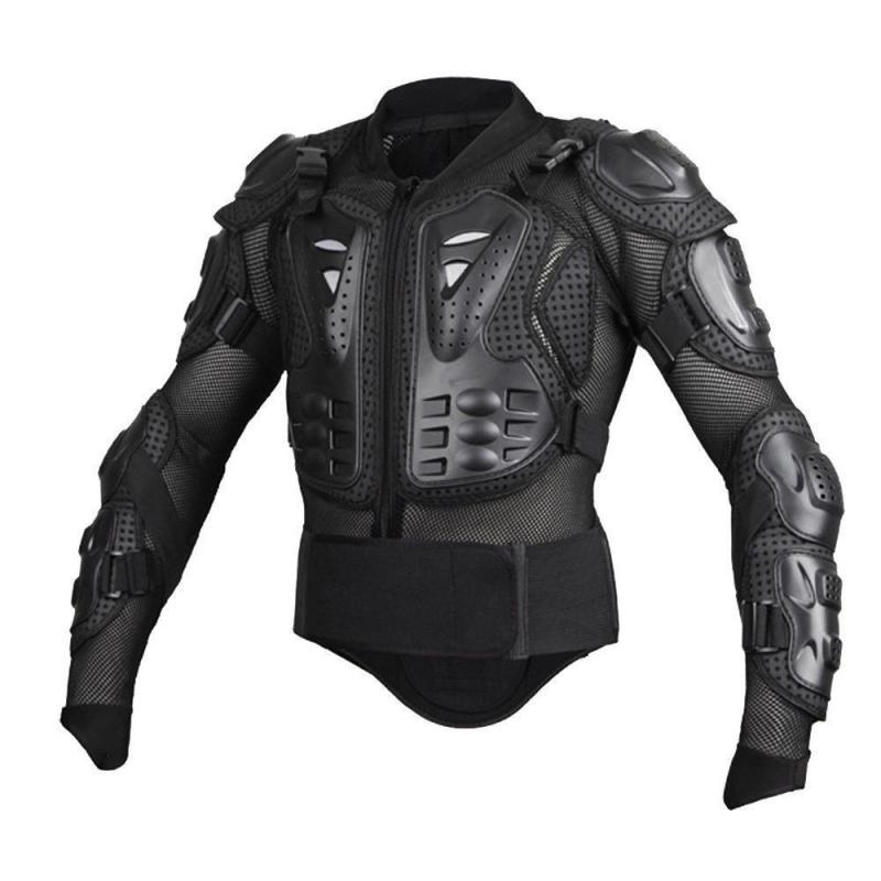 Motorjas Mannen Full Body Black Motorcycle Armor Motocross Racing Jacket Riding Motorbike Bescherming Armor Maat S - 3XL