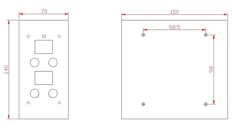 Case shell spot-welding machine DIY accessories D04 D05 control panel matching small shell