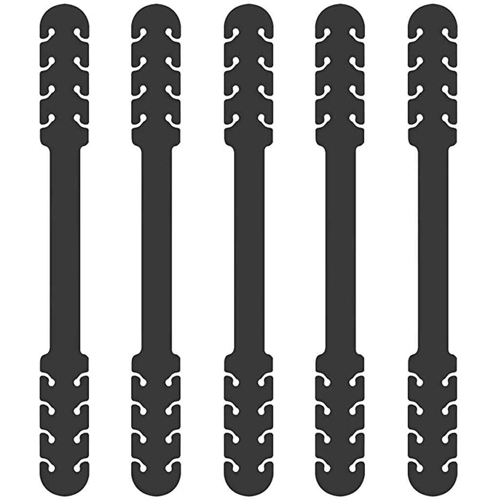 Salvaorejas de silicona antideslizantes ajustables para Mascarillas, gancho de extensión para tapabocas, 5 unidades, d7: A