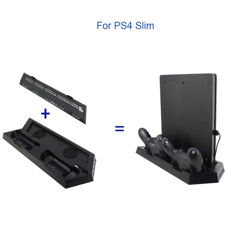 Geschikt Voor PS4 / PS4SLIM / PS4PRO Ultra-Dunne Verticale Stand 3 In1 Universele Fan Koeling Base