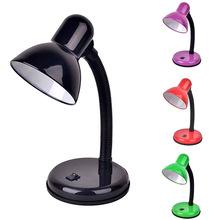 Lámpara de escritorio Led para el cuidado de los ojos E27 lámpara de mesa para lectura de dormitorio para estudio de biblioteca con cuello Flexible de salón luz nocturna con interruptor de luz Led