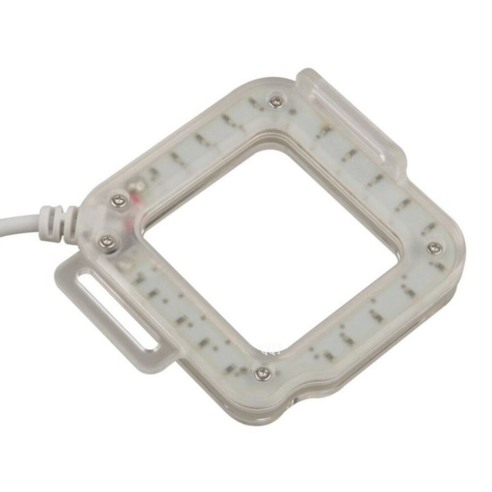 QQT para Gopro accesorios montaje de luz LED montaje para Go pro Hero 4 3 + lente de montaje de la carcasa de la cámara