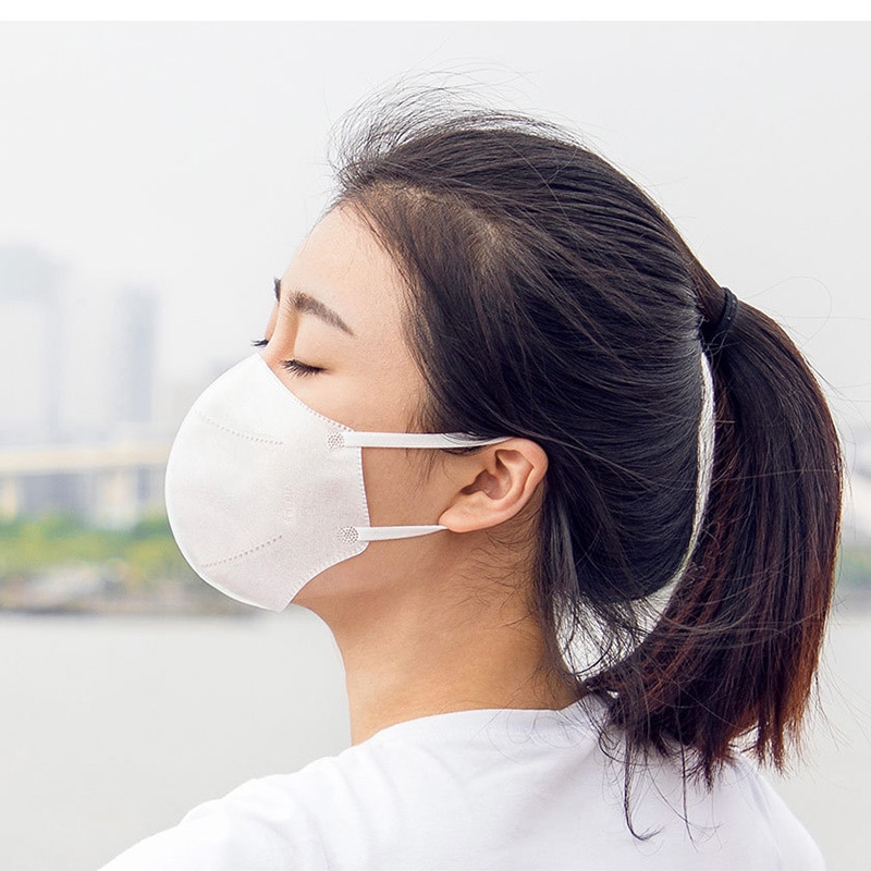 20 pièces/lot Xiaomi Mijia Airpop 0.4mm mince lumière Air usure masque confortable 2.3g masque élastique oreille cintre pour quotidien Pollen poussière H20
