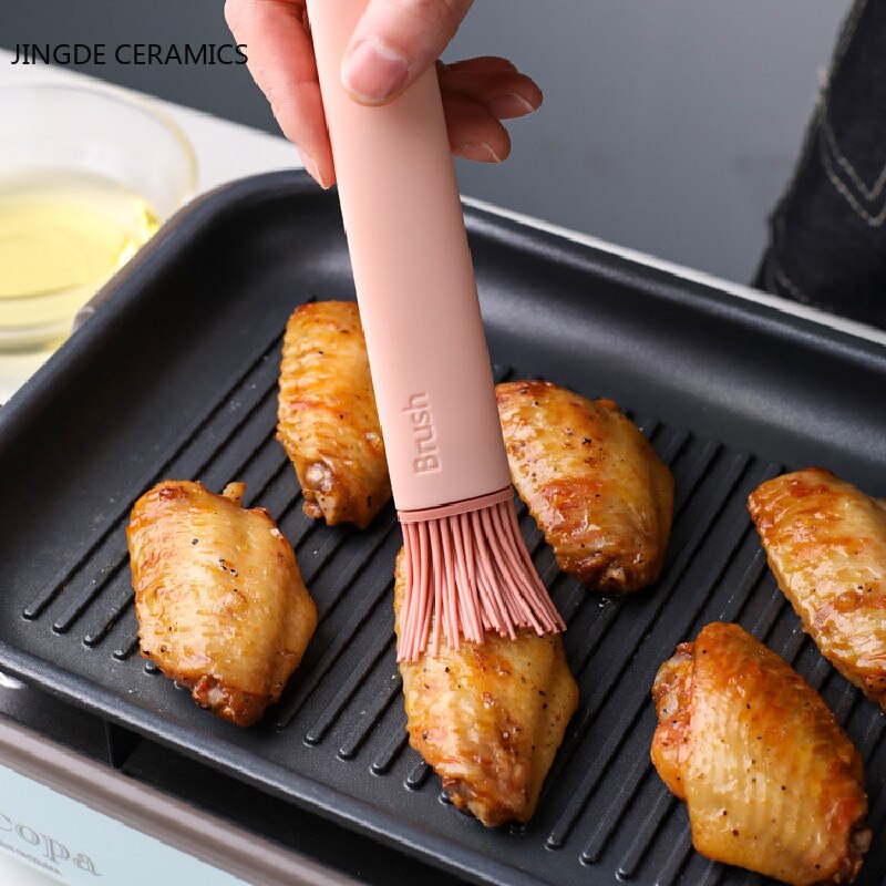 1pc Silicone Barbeque Brush Cooking BBQ Heat Resistant Oil Brushes Cake Baking Tools Kitchen Bar Utensil Supplies