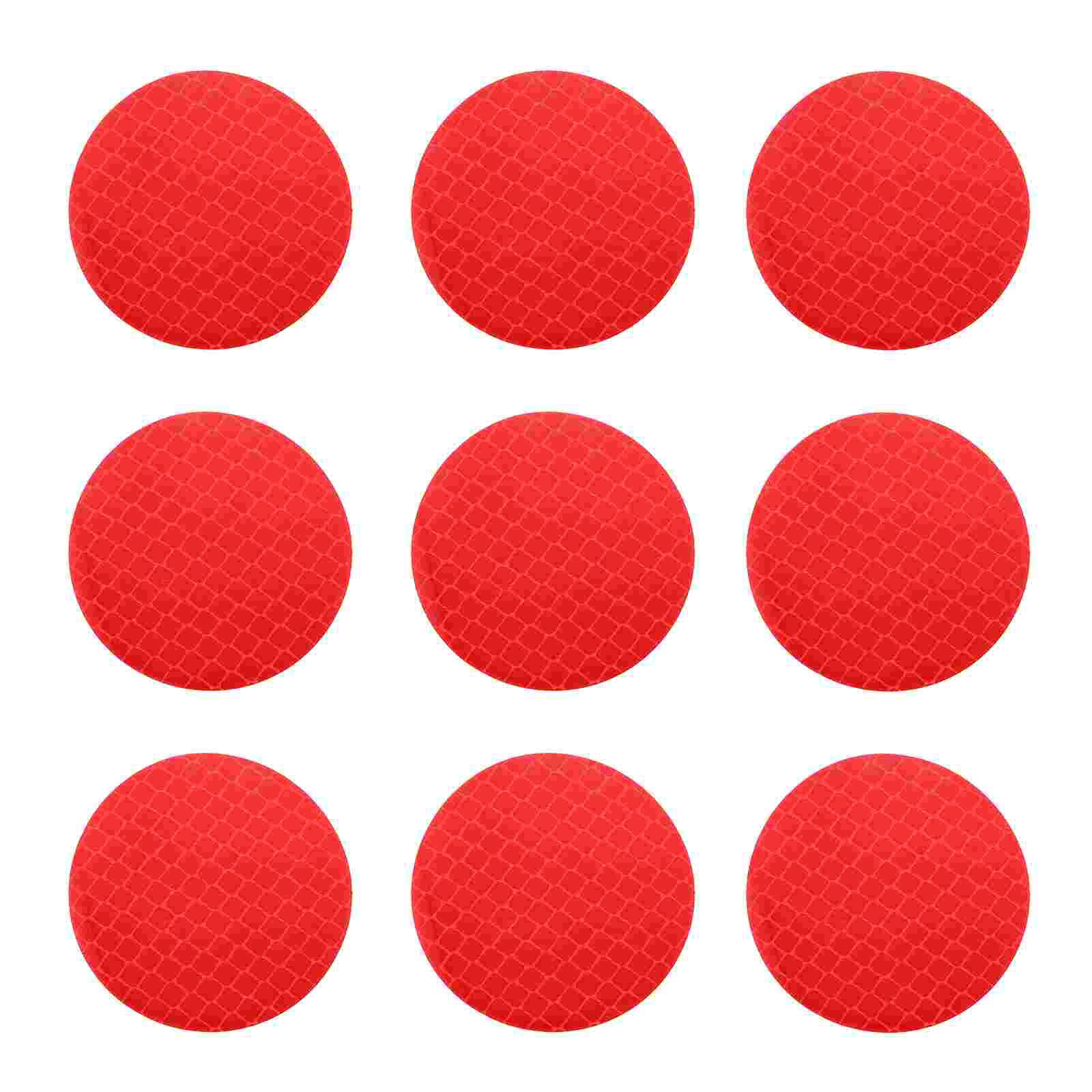 30Pcs Nuttig Anti-Collision Auto Stickers Heldere Reflecterende Decal Waarschuwing Sticker: Red