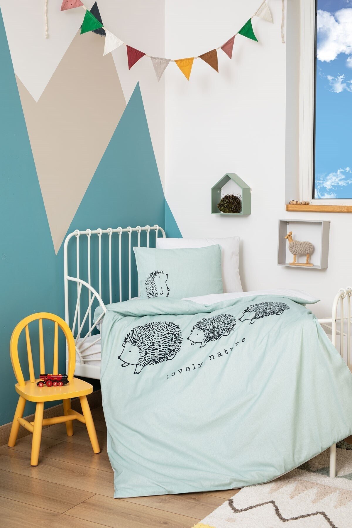 Organic Baby bed Set 100 Cotton Green Male Child Female Child Room Tresillo