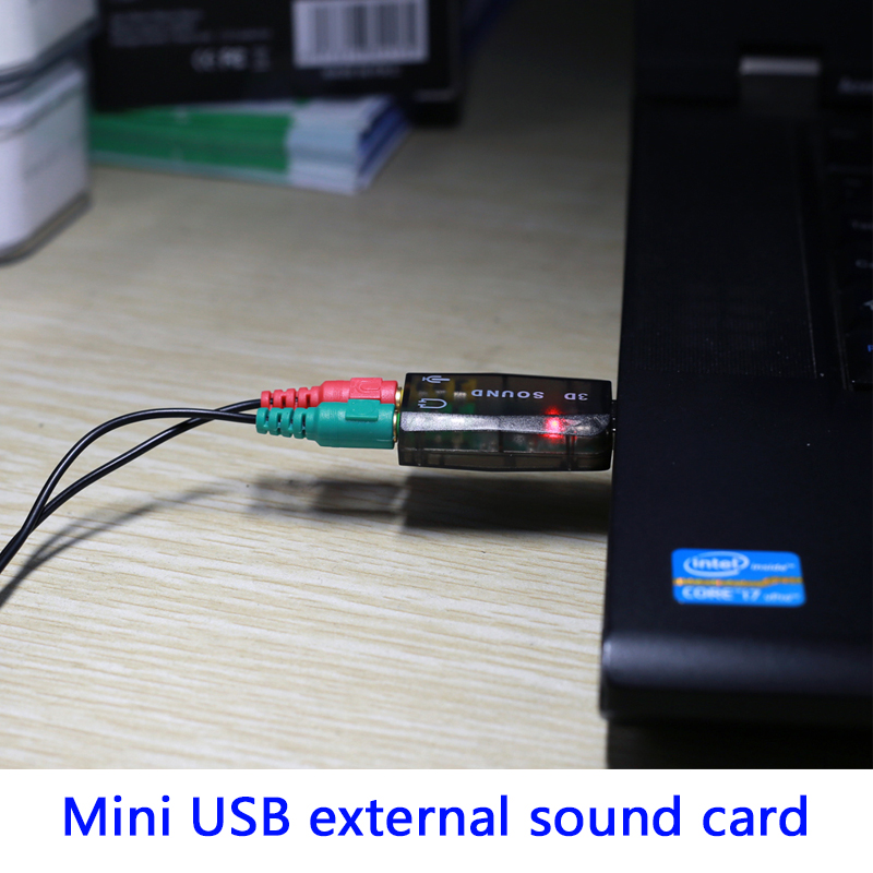 Mini External Usb To 3.5mm Mic Headphone Jack Stereo Headset 3d Sound Card Audio Adapter Speaker Interface For Laptop