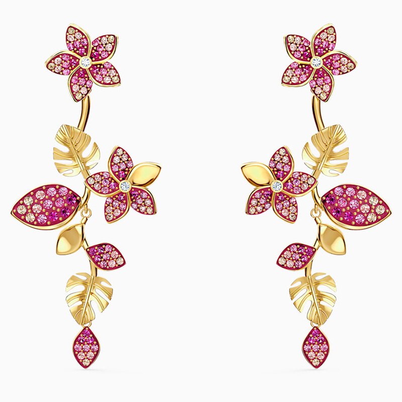 Swarovskis Original 1:1 tropisch Ahorn Blatt und Papagei Sammlung einstellen Schmuck einstellen Halskette und Armbinde Damen: 5520648