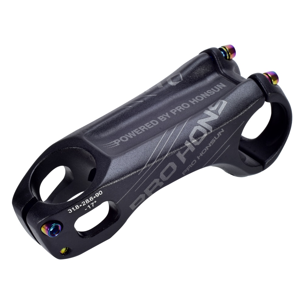 HONSUN PRO bicycle stem 17 Degree Angle MTB Bicycle Stems Parts 70mm High-Strength 31.8mm Stem for XC AM MTB Mountain Road Bike