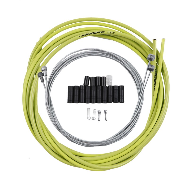 Universal MTB Brake/Shift Cable&Housing Group Sets For Road Bike Bicycle Shift Gear Derailleur/Brake kits Wire Tube Line Hose: 1set green