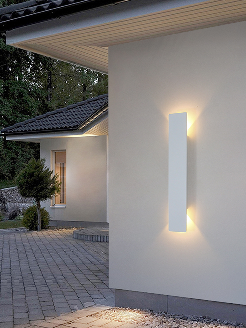 Modern led vattentät utomhusvägglampa  ip65 aluminium upp- och ner-lampa 6w/18w/24w inomhusdekorativ belysning