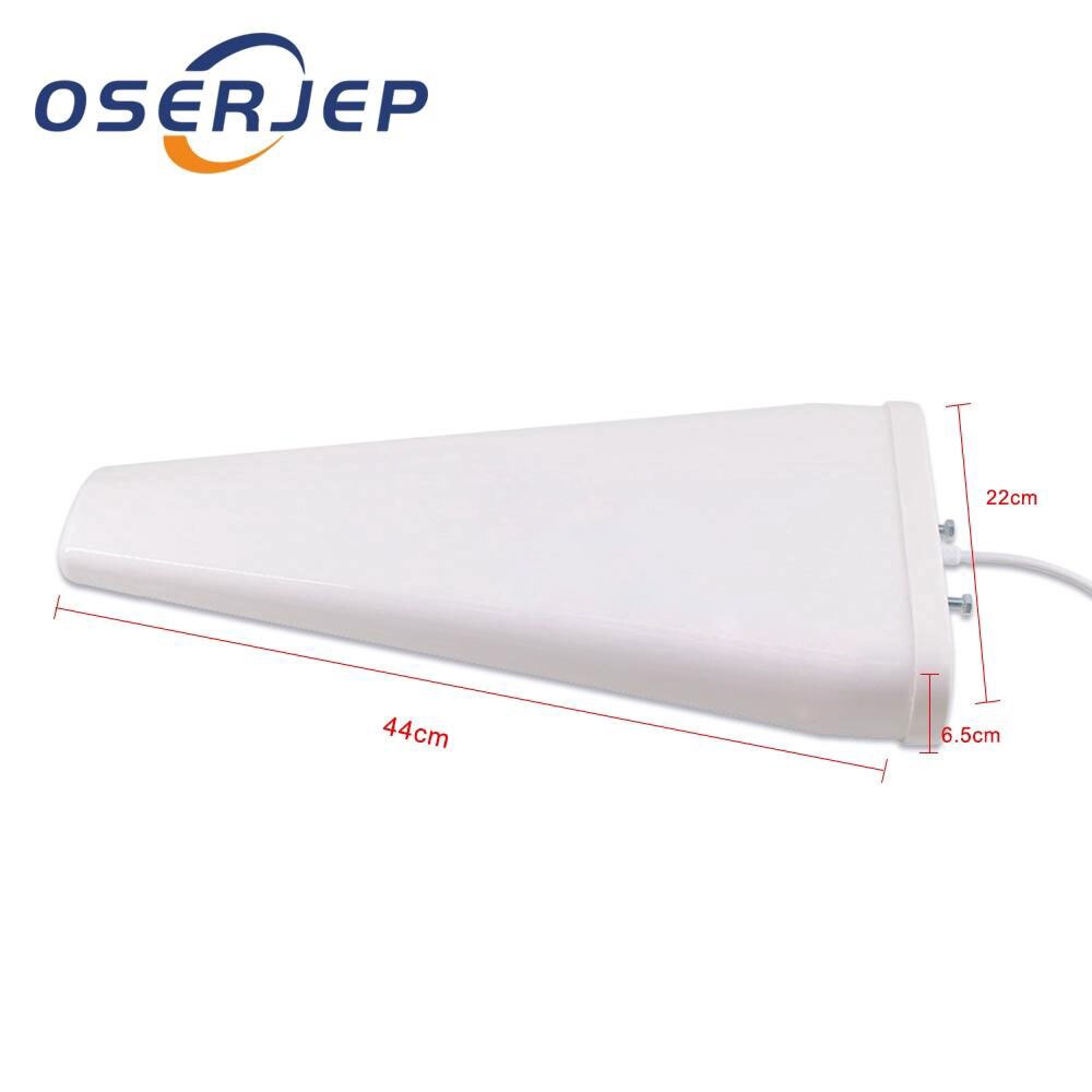 Antena exterior impermeable 16dBi log periodic antenna, cable 15/20M con N macho/conector macho SMA: N male / 20m