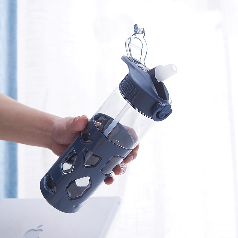 700ml met rietje waterfles anti-verbrandingshoes sport shaker waterflessen thee melk mijn drinkfles waterfles