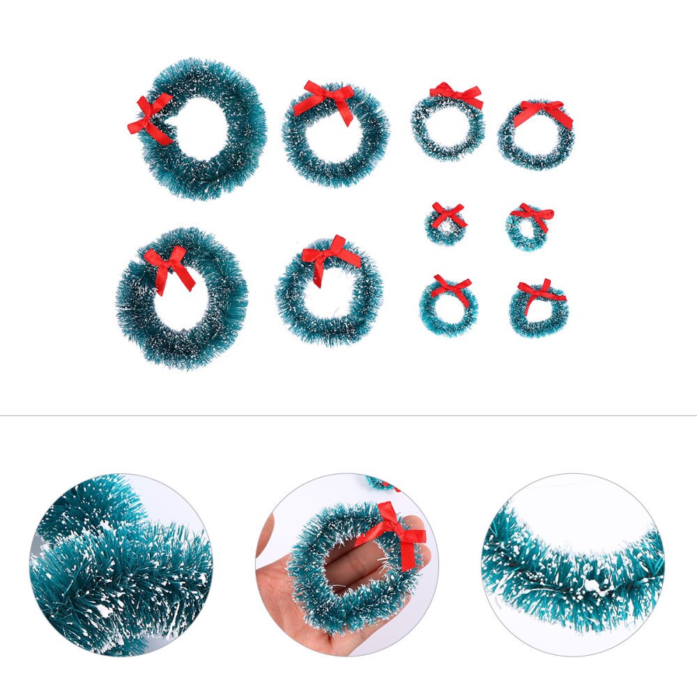 10 stuks kransen kunstmatige herbruikbare mini kransen kranshanger kransdecoraties voor thuis kerst
