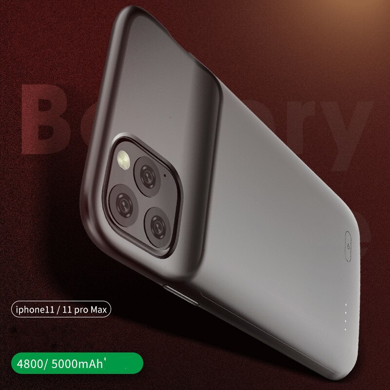 Neue! Für iPhone 11 Batterie Ladegerät Fall Ultra Dünne Weiche Silikon Abdeckung Power Bank Fall für iPhone 11 Pro Max Externe zurück Pack