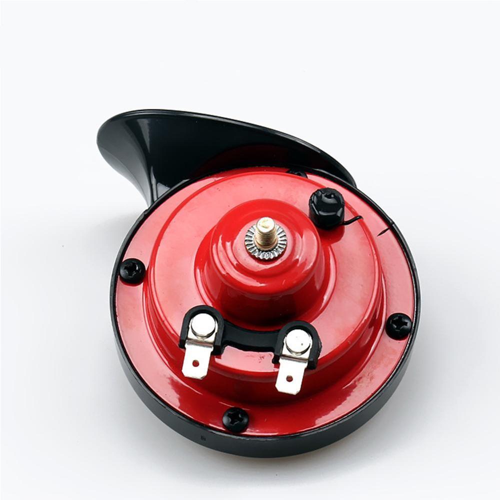 12V moto étanche escargot corne Super son monophonique Scooters moto accessoires électrique cyclomoteur corne noir