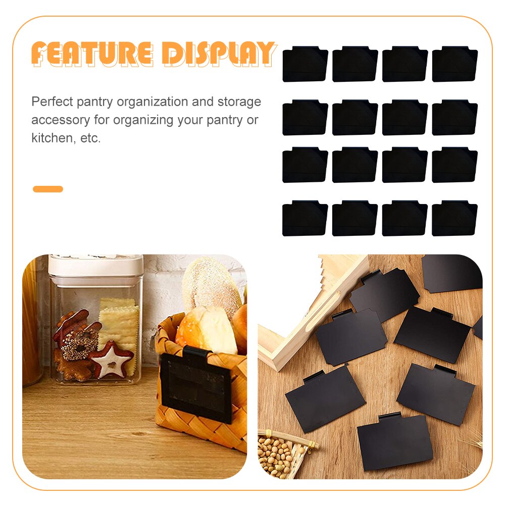 16Pcs Prijskaartje Houder Duurzame Verwijderbare Zwarte Clip Label Houder Mand Labels Clip Opknoping Bin Clip Label Voor Thuis kamer Shop