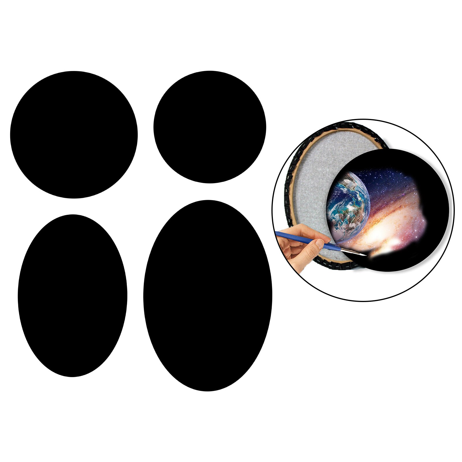 Canvas Board for Painting & Oil Acrylic Painting Board Frame Black