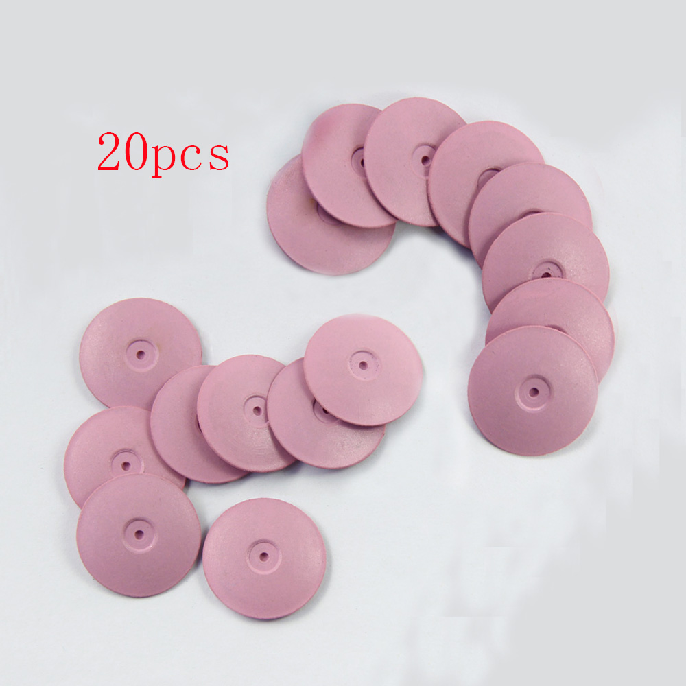 20 stücke Zahn Labor Silikon Gummi Polierer Grob/Mittel/Fein 6mm Zahn Silikon Gummi Punkt 22mm Zahn silikon Gummi Rad: Beige