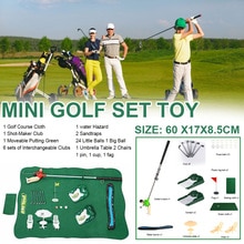 Beste Golfbal Sport Voor Kinderen Volwassen Golf Game Set Draagbare Golf Speelgoed Set Mini Golfen Man game Indoor