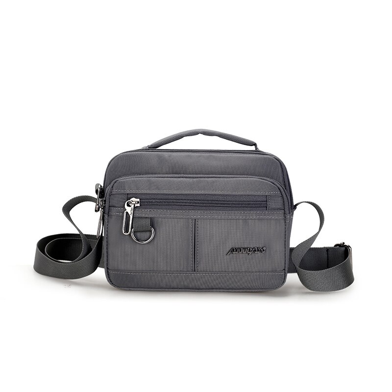 AOTIN Style Sling Bag Men Nylon Shoulder Bag Crossbody Bag For Man Waterproof Clutch Messenger Bags: gray
