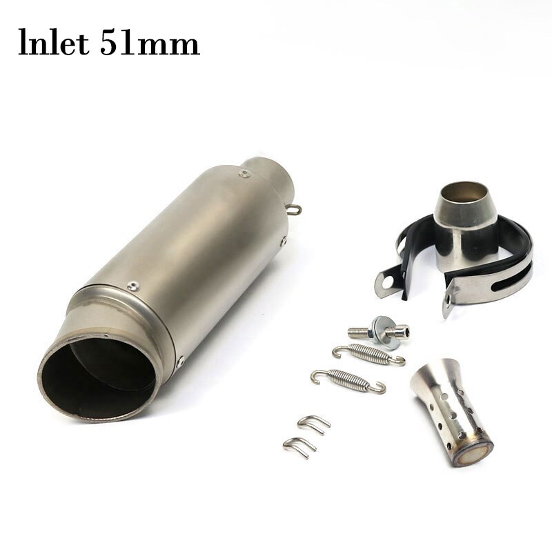 51Mm/60Mm Inlet Motorfiets Pijp Escape Uitlaat Sc Uitlaat Voor Gp-Project Met Db killer Universal Pitbike Vespa: E
