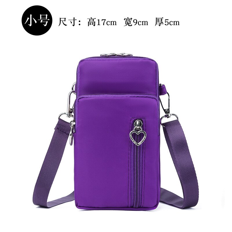 Bolso Vertical de tela para mujer, pequeña de un solo hombro bandolera, para teléfono móvil, versión coreana: 15