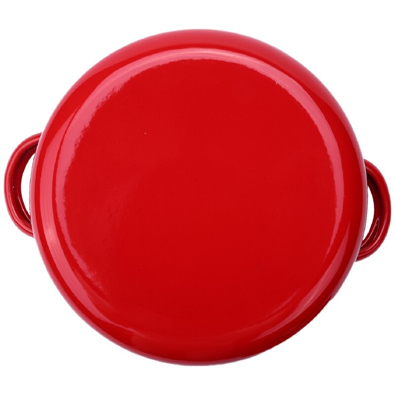18Cm 1.5L Tomato Enamel Soup Pot Stockpot Mini Saucepan Milk Egg Noodles Cooking Pan For Induction Cooker Gas Cooker