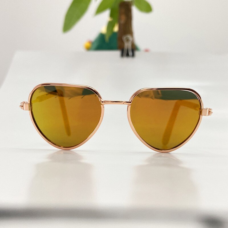 Snailhouse Huisdier Producten Mooie Hart Kat Zonnebril Reflectie Eye Bril Voor Kleine Hond Kat Pet 'S Props Accessoires: Dazzling Red