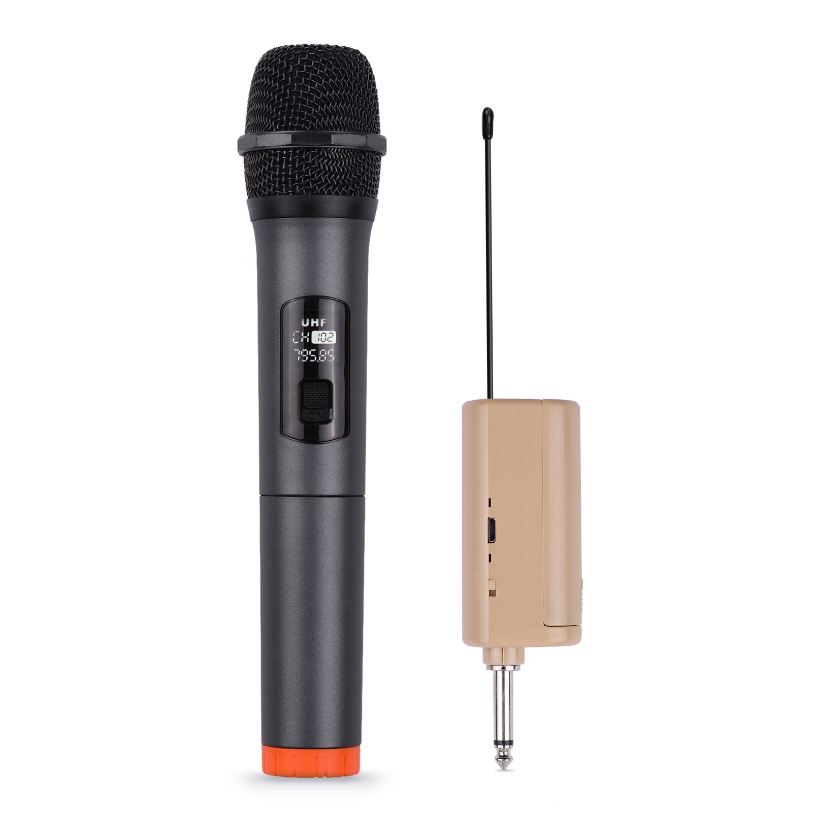 Handheld Draadloze Microfoon Uhf Dynamic Mic Draagbare Mini Ontvanger 6.35Mm Plug Voor Karaoke Toespraak Vergadering Stage Performance