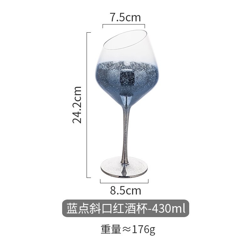 Star red wine glass lead free net red glass household champagne glass cocktail glass high foot whiskey glass: 2