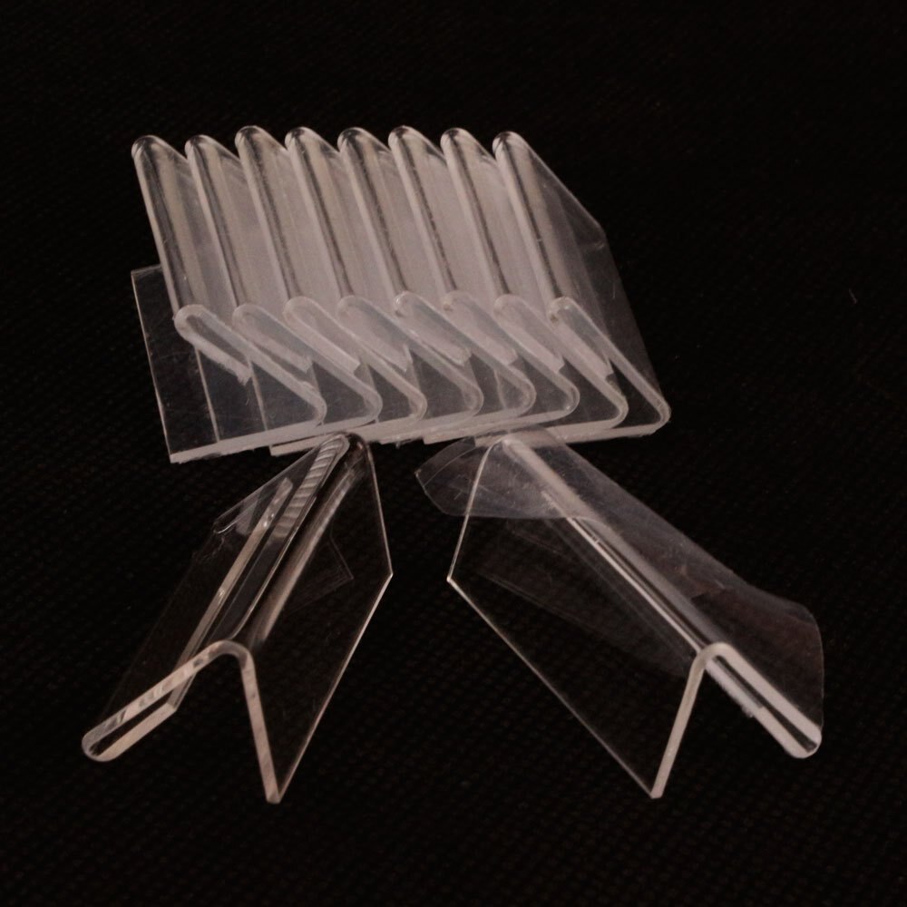 Acrylic Price Tag Stand Counter Top Display Holder Label Plastic Racks