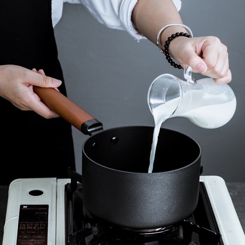 1pc Soup Pan Premium Iron Milk Pot Milk Pan Soup Pot for Restaurant