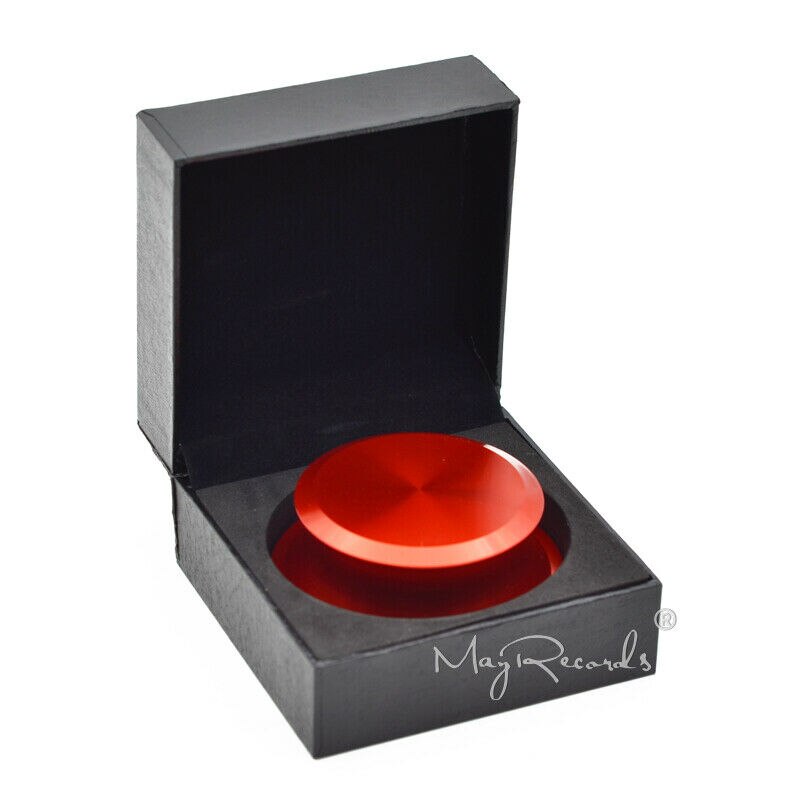 Record Turntables Weight Stabilizer LP Vinyl Black Clamp 412g / Deluxe Packing: Red