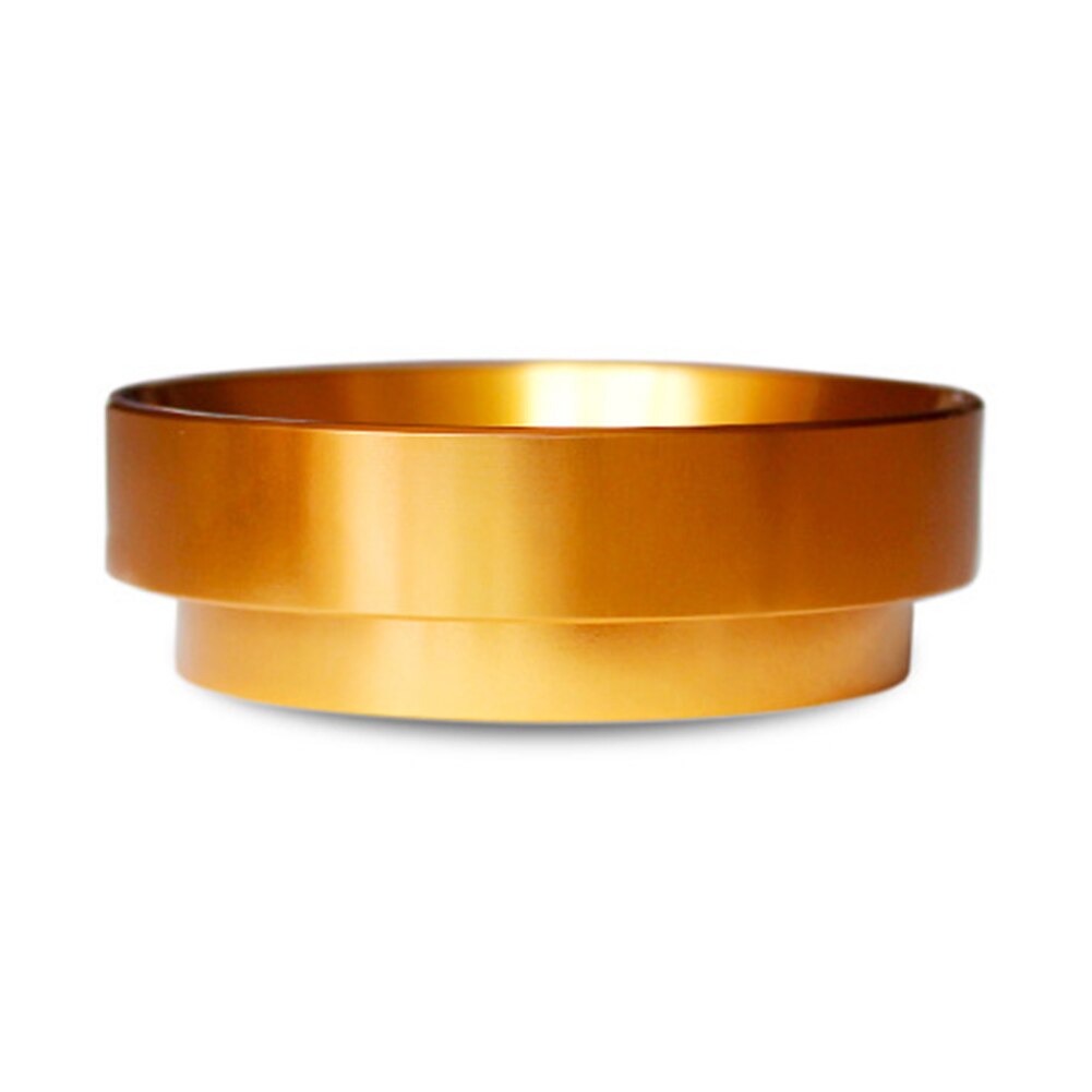 51/54/58mm magnetiske portafilter kaffe ring aluminium espresso doseringsring espresso kaffekværn dosering ring tragt kaffe: Gylden 58mm
