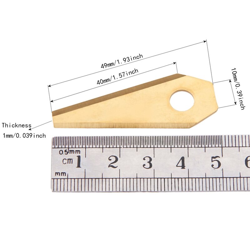 30Pcs Golden Robot Maaier Vervanging Blade Geschikt Voor Indego Maaier Blade Met Schroef Trimmer Accessoires Tuingereedschap