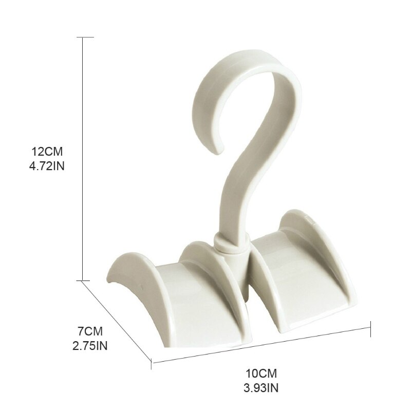 60 Degree Rotating Hanger Bag Handbag Wardrobe Organizer Hanging Rack Belt Tie Holder for Home Bedroom Dormitory Closet