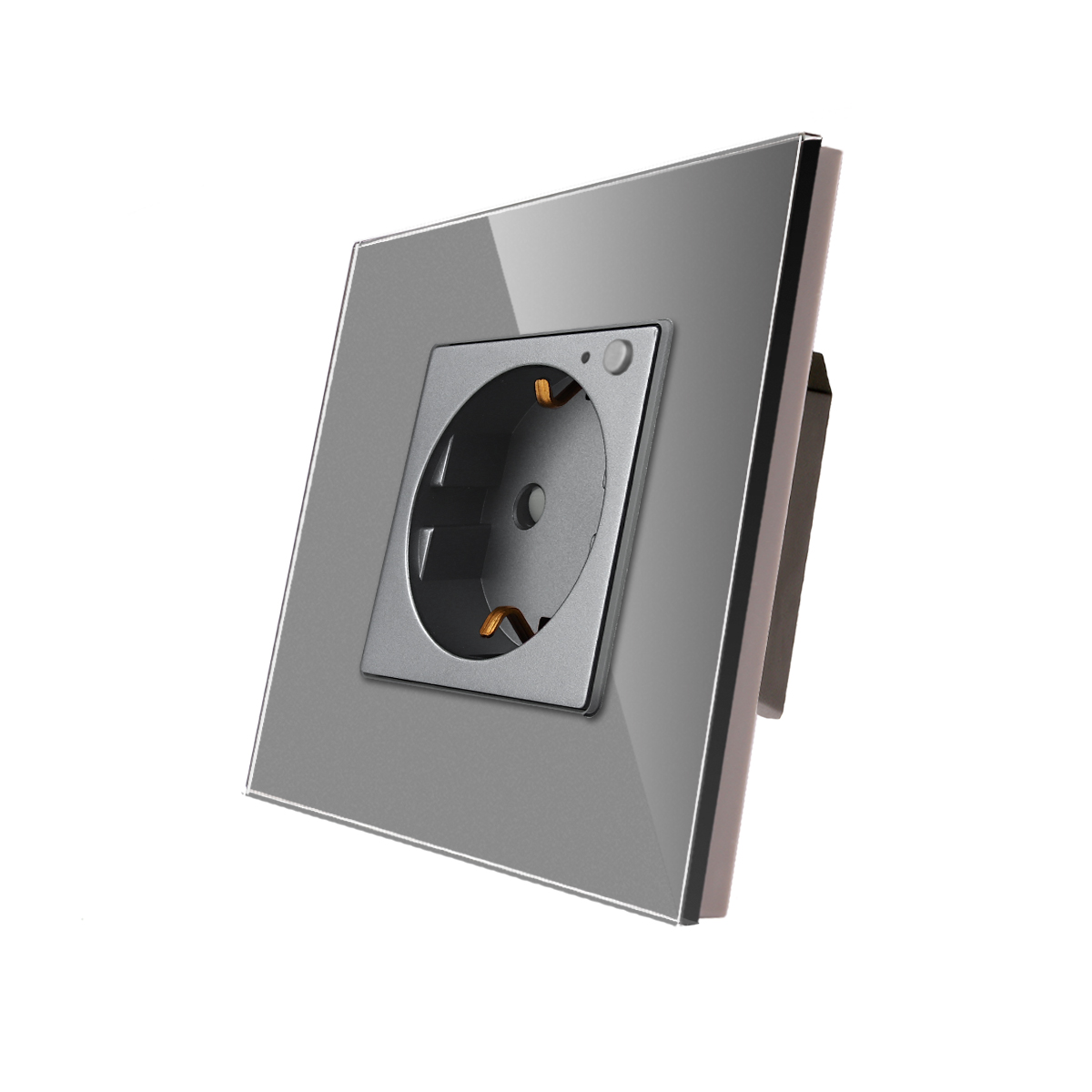 Bingoelec Smart Home Grey Smart Switch and Wifi Socket Power Monitor with Crystal Glass Panel Home Improvement: green