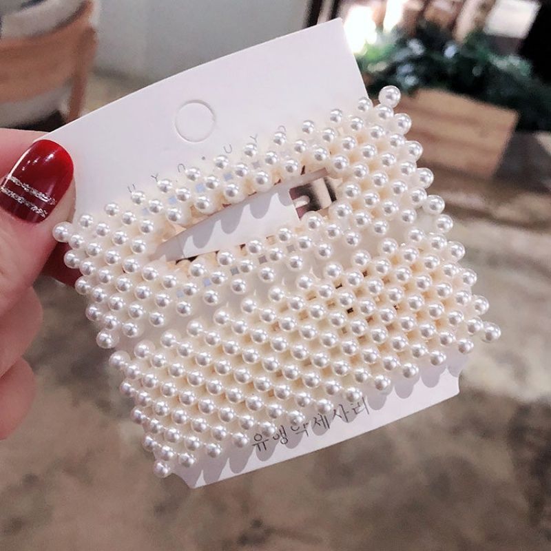 perle hår klipp til kvinner koreansk snapp barrette pinne hårnål hår styling tilbehør hårnåler: M kombinasjon