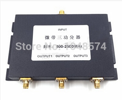 SMA female 3 Way Antenna power Splitter Divider Combiner 800-2500MHz for 3G 4G Mobile Phones and Modems