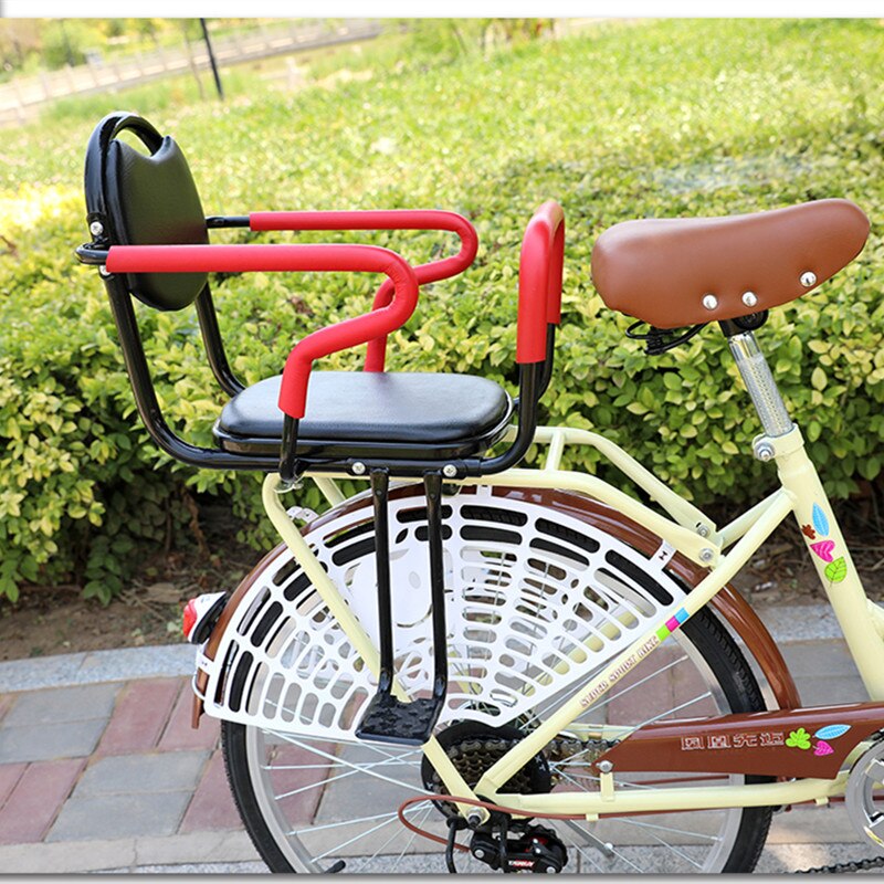 Bicycle child rear seat widening and thickening treasure safe to go to school electric bicycle child seat bicycle rear seat