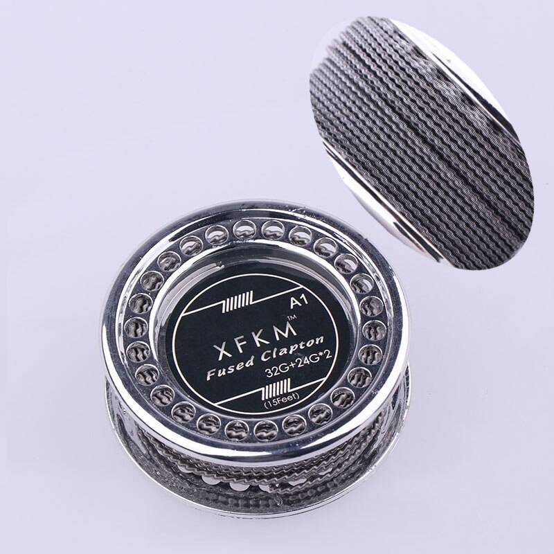 XFKM NI80/A1/316 5 m/rotolo alieno fuso Clapton per RDA RBA atomizzatore ricostruibile fili di riscaldamento strumento bobina alieno Clapton filo di riscaldamento: Fused-24-A1