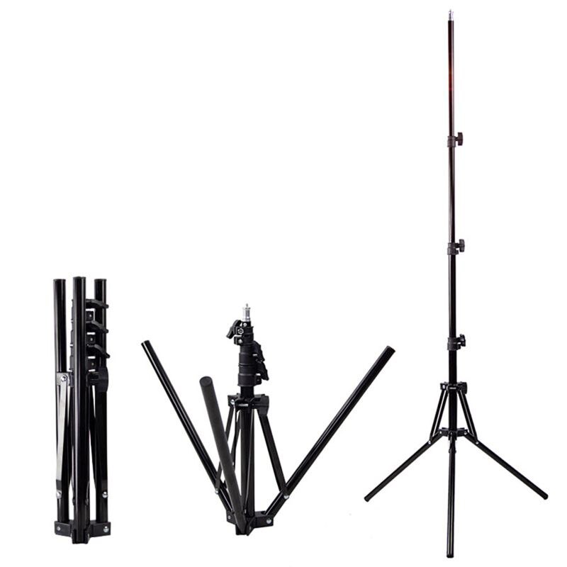 Mobile Phone Holder 1.6M Camera Photography Stabilized Tripod Reverse Folding Light Stand