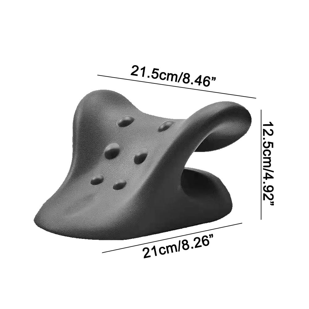 Neck Shoulder Relaxer Cervical Traction Device for Pain Relief Cervical Spine Alignment Chiropractic Pillow Neck Stretcher: Auburn