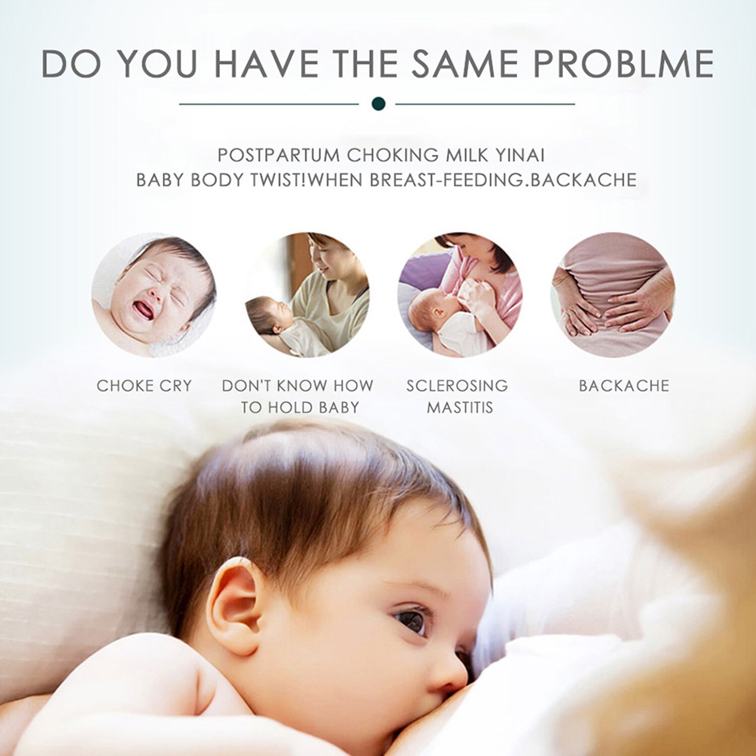 Comefortable ammepuder, amning, støttepude, der kan vaskes med hovedstøtte til spædbarn, nyfødt
